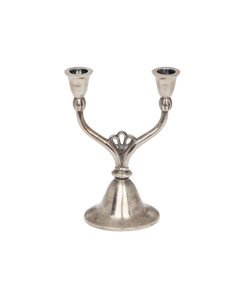 Durable Handmade Iron 2-Candle Holder Tabletop <b>Candlestick</b> for Christmas Birthday Dinner Anniversary Occasions - Product Image 4