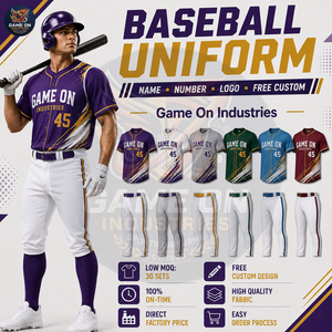 Tenue de sport personnalisée à sublimation intégrale haute performance, légère, de bonne qualité, service OEM ODM, uniforme de baseball - Product Image 5