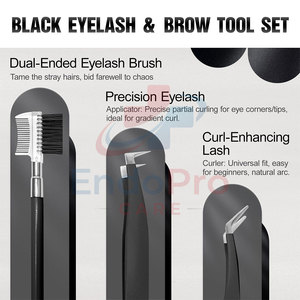 Kit de pinces à sourcils Simple Beauty Tools pour le modelage des sourcils, léger et pratique - Product Image 2