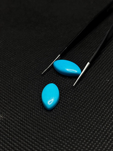 Turquoise naturelle de haute qualité, cabochon marquise 6x3 mm, pierre précieuse en vrac pour la création de bijoux faits main, vente en gros de pierres précieuses - Product Image 3