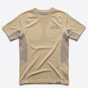 Hauts de yoga sportifs en tricot écologique Spandex/Polyester avec dos en maille respirante, T-shirts de gym professionnels pour hommes, vêtements de sport d'entraînement - Product Image 1