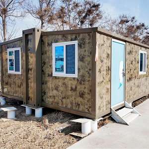 Maison préfabriquée modulaire moderne, petite, 2 à 3 chambres, 20 à 40 pieds, mobile de luxe, pour bureau, habitation, extensible, conteneur - Product Image 4