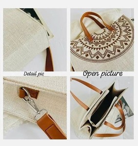 High Quality Eco Friendly Jute Tote <b>Bag</b> <b>Reusable</b> <b>Shopping</b> <b>Bag</b> With Strong Handles For Retail - Product Image 6