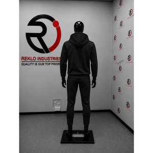 Ensemble survêtement décontracté en coton noir pour homme : sweat à capuche et pantalon de jogging à manches longues avec cordon de serrage – Idéal pour l'automne - Product Image 4