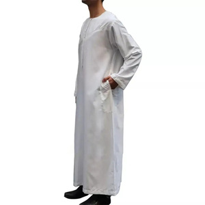 <b>Men</b> Juba Traditional Islamic Muslim Robe Comfortable Long Sleeve Loose Fit Fabric For Daily Wear - Product Image 3
