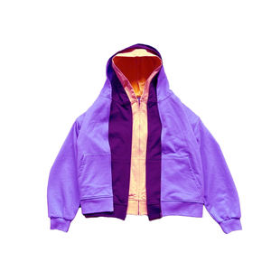 Sudadera con capucha de doble capa con cremallera para hombre, invierno |   Logotipo Personalizado Impreso o Bordado |   Ropa Urbana de Tela Gruesa de Poliéster/Algodón - Product Image 1