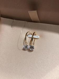 Pendientes de Oro Amarillo de 14K con Diamantes Cultivados en Laboratorio de 0.5CT Cada Uno, Elegantes Pendientes Colgantes de Diamantes para Mujer, Joyería para Uso Diario - Product Image 6