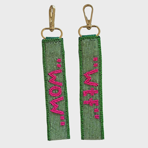 Porte-clés personnalisé en perles de rocaille faites à la main, écologiques, pour sacs - Product Image 5