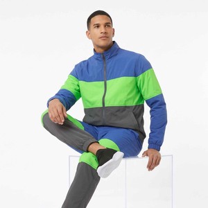 Chándal de nailon reflectante 3M personalizado OEM para hombre, cortavientos con rayas blancas para hombre - Product Image 4