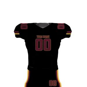 Custom Design 100_ Polyester Men's American Football Uniform Adult And Youth Wear Sublimation Unisex American Football Uniform - Product Image 4