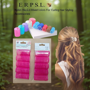 Bigodini in nylon da 2,5 cm colori misti per accessori per lo styling dei capelli - Product Image 3
