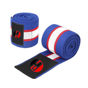 Durable Material Made In Pakistan <b>Knee</b> Wraps Wholesale Low Price Compression Workout Weight Lifting <b>Knee</b> Wraps By Burhan Sports - Product Image 2