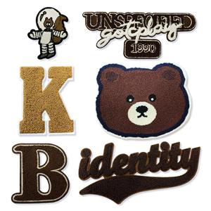 โรงงานผลิตผ้าเชนิลล์ชั้นนำ รับสั่งทำขอบโอเวอร์ล็อค ปักลายดอกไม้ ปักโลโก้แบบรีดติด ปักลายปะติดแบบเชนิลล์ - Product Image 1