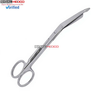 Tijeras para vendajes Lister de 5.5 pulgadas con clip de bolsillo, instrumento quirúrgico alemán para paramédicos, enfermería, traumatología y utilidades médicas. - Product Image 2