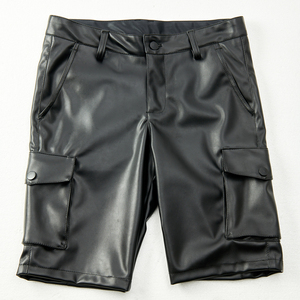 Men's <b>White</b> <b>Cargo</b> Shorts Mid Waist Button Fly Casual Style With Pockets Breathable Cotton Fabric - Product Image 6