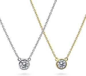 Collar con colgante de diamante moissanita más vendido, con diseño de piedra brillante para mujer, disponible a un precio asequible. - Product Image 4