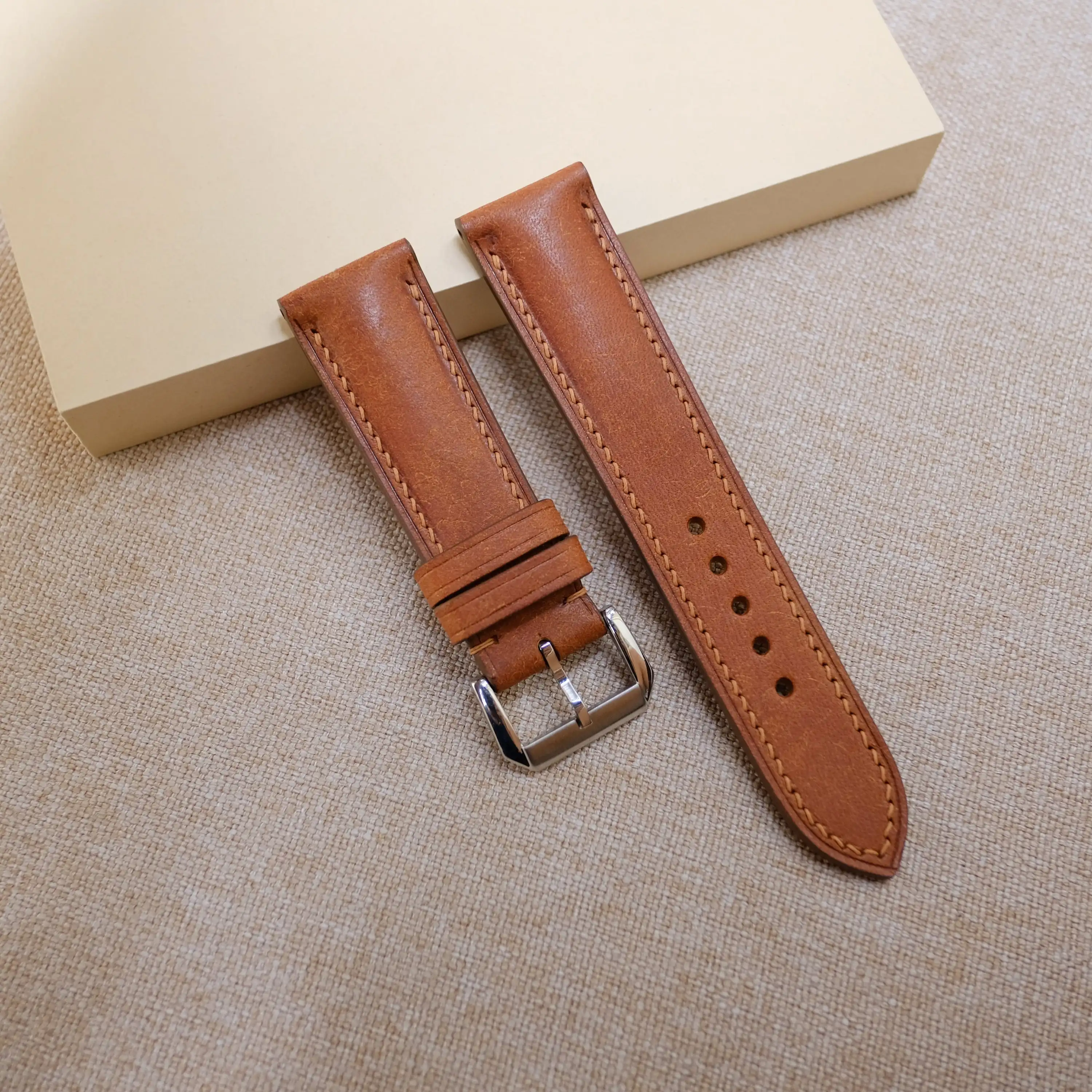 Watch Strap Genuine Cow Leather Watch Bands from Vietnam Factory Wholesale Customized High Quality Leather