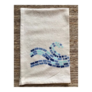 Best Selling Highly Absorbent Cotton Golf <b>Kitchen</b> Towels Black White Color Checked Embroidered Customizable High Water Printed - Product Image 6