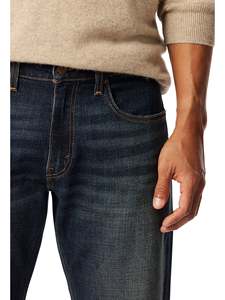 Jeans pour hommes sur mesure, délavés à l'acide, coupe lourde, grandes tailles, style baggy, évasé et droit, en denim - Product Image 4