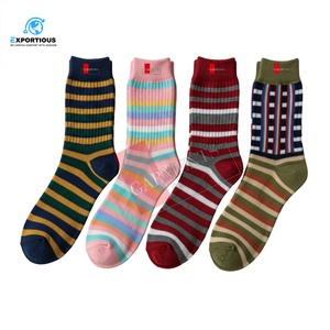 Men Cotton Multi Color <b>Socks</b> Custom Logo Breathable Stretch Casual Crew <b>Socks</b> Wholesale - Product Image 5