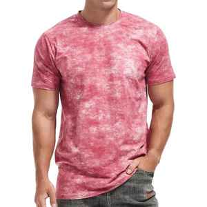 Camiseta Tie Dye Deportiva, Nueva Moda Juvenil, Colores Dulces, Camiseta Tie Dye para Hombre con Logotipo Personalizado - Product Image 6