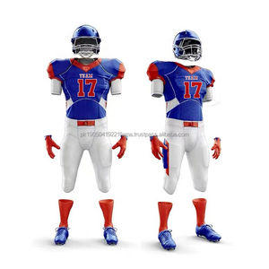 Meilleurs uniformes de football américain personnalisés 2026 pour adultes, haute qualité, manches longues, séchage rapide, ensembles en spandex/polyester - Product Image 1