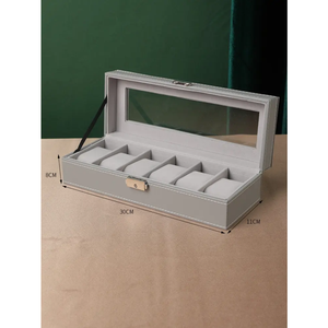 Caja de Reloj de Cartón de Alta Gama con Logotipo Personalizado Impreso, con Recubrimiento UV, Estuches de Regalo Portátiles para Hombre - Product Image 2