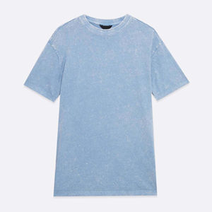 Camiseta Oversize de Mujer con Lavado Ácido, Venta al por Mayor, Personalizada, Transpirable, de Algodón Pesado, Estampado Vintage Desgastado, Estilo Urbano - Product Image 5