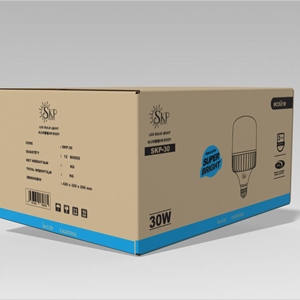 Custom Eco-Friendly Shockproof Packaging <b>Box</b> for Light Bulbs Made Recycled Materials Vietnam Wholesale Supplier Safe Transport - Product Image 1