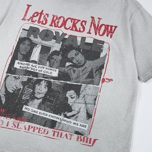 เสื้อยืดทรงบ็อกซี่ผู้ชาย พิมพ์ลายกราฟิกสตรีทแวร์ โลโก้สั่งทำจากโรงงาน ผ้าฝ้าย 100% ปักลายแบบแอพพลิเค่ แต่งลายปักแบบดิสเทรส - Product Image 4