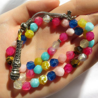 Collier de perles Tasbeeh, design artistique islamique unique, cadeau de mariage ou d'Aïd pour le marié