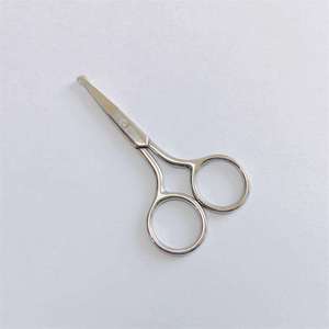 Best Quality Stainless Steel Round Tip Manicure Cuticle Eyebrow Scissors Makeup Scissors Nose Vibrissa Scissors - Product Image 3