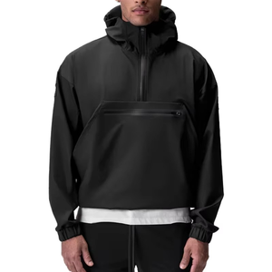Custom Nylon Plain Windbreaker Jackets Mens Fall Clothing Branded Vintage Pullover <b>Waterproof</b> Windproof Jacket for Men - Product Image 2