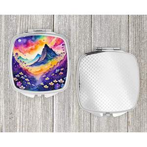 Colorful Violets Compact <b>Travel</b> <b>Makeup</b> <b>Mirror</b> Handheld Folding Pocket <b>Mirror</b> for Women and Girls Decorative Gift Idea - Product Image 4
