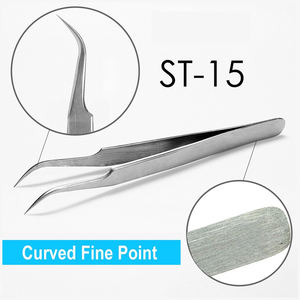 Pinzas para Pestañas de la Mejor Calidad, Punta Afilada, Marca Privada, Precisión Fina, Acero Inoxidable, Pinzas Metálicas para Pestañas para Belleza - Product Image 5