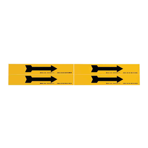 Étiquette en vinyle autocollante flexible Brady pour le marquage de direction des tuyaux et des équipements - Product Image 2
