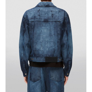 2026 New High Quality Men's <b>Canvas</b> <b>Jacket</b> Custom Washed Blue Denim with Down Oem Designs Winter Season Woven Fabric with OEM - Product Image 6
