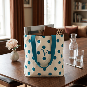 R.D. BAG HOUSE Bolso Tote de Algodón Estilo Bohemio |   Cadena de Borlas con Bordado Personalizado Ecológico |   Bolsos de Gran Capacidad y Ligeros para Mujer - Product Image 5