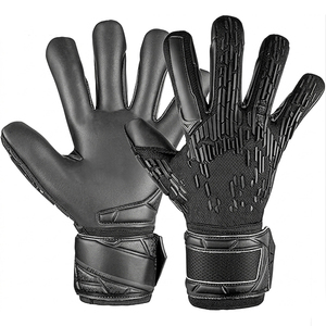 Football Goalkeeper Gloves PU <b>Full</b> Finger Non <b>Slip</b> Breathable Adjustable Wrist Strap Hook Loop Closure Unisex Silicone Printed - Product Image 6