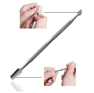 Pousse-cuticules de qualité supérieure pour salon professionnel et usage domestique, en acier inoxydable durable. - Product Image 1
