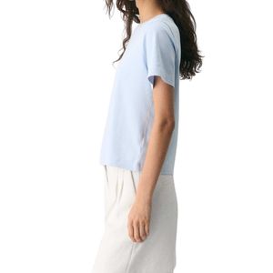 Women Plain T Shirt Cotton Soft Casual Tee Summer Loose Fit Short Sleeve Top OEM ODM Manufacturer Custom Wholesale Bulk StyleNew - Product Image 4