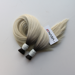 2024 vente chaude en vrac Ombre blonde couleur Extensions de cheveux de haute qualité Super Double dessiné Machine droite Double trame - Product Image 6