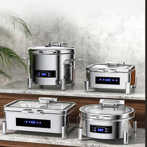 Fournitures Hôtelières et de <span class=keywords><strong>Restauration</strong></span> Chauffe-Plat de Buffet Professionnel Rectangulaire Électrique – <span class=keywords><strong>Matériel</strong></span> de Maintien au Chaud - Product Image 2