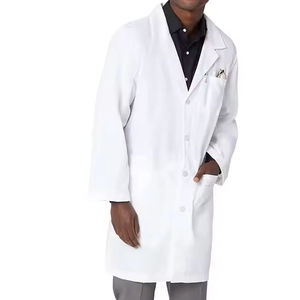Uniformes de Laboratorio de Hospital 100% Algodón, Batas Médicas para Hombres y Mujeres, Uniformes Unisex para Enfermeros y Farmacéuticos - Product Image 1