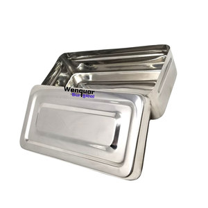 Bandeja de acero inoxidable autoclavable para instrumentos de esterilización, caja de almacenamiento para uso médico - Product Image 1