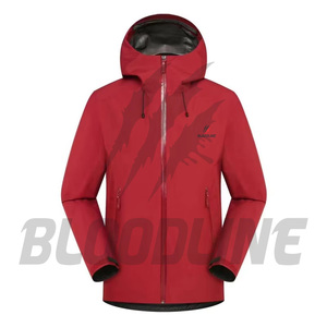 Veste d'extérieur imperméable à capuche pour homme Bloodline, manches longues, noire, pour l'hiver - Product Image 3