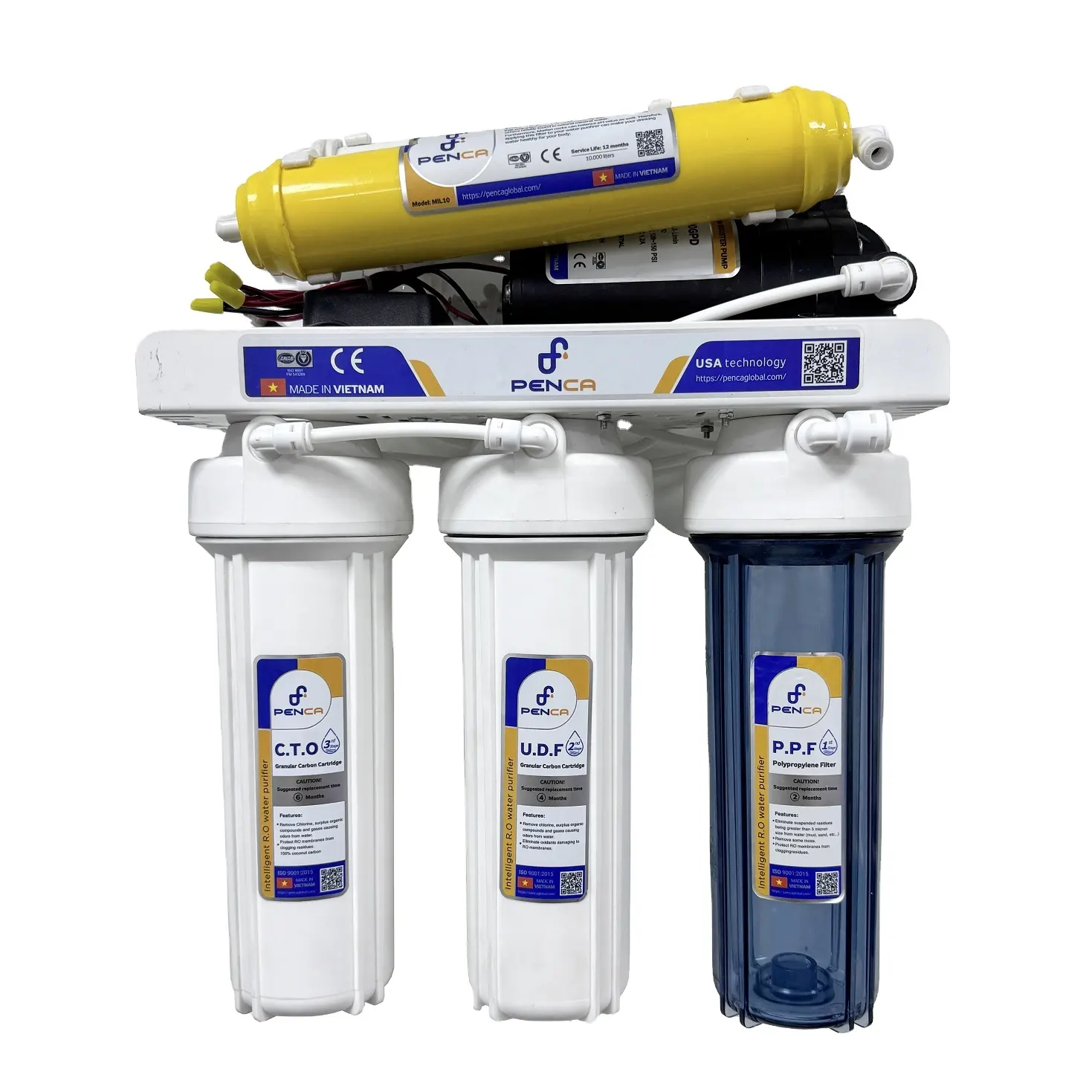 Domestic 6 Stage 75GPD Reverse Osmosis Water Filter Kitchen Undersink Ro Water Filtration Purification System
