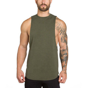 Camiseta sin Mangas para Hombre, Verano, Ecológica, Anti-UV, Secado Rápido, Transpirable, 100% Algodón, 220g, Personalizable, Tallas Grandes, para Gimnasio y Fitness - Product Image 1