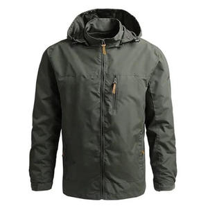 <b>Men</b> High Quality Hooded Winter Windbreaker <b>Jacket</b> Lightweight Casual Outdoor Waterproof Comfortable Regular Fit Fashion - Product Image 5