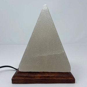 Best Quality Himalayan Pyramid Shaped Salt Lamp Natural <b>Crystal</b> Himalayan Pyramid Shaped Salt Lamp For Living Room - Product Image 1